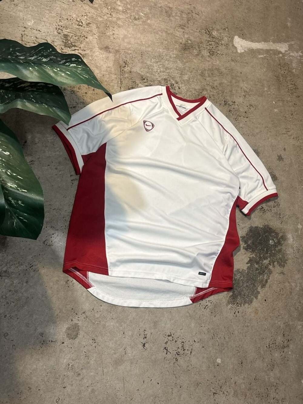 Nike Vintage Soccercore Dri-Fit Football Jersey White Red